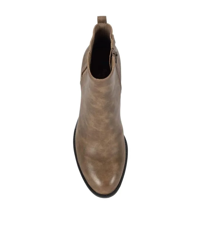 Women Baretraps Booties Rhoslyn Block Heel Bootie Taupe Women Baretraps Booties Rhoslyn Block Heel Bootie Taupe
