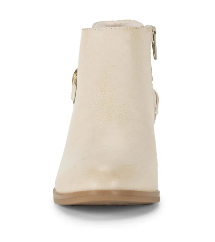 Women Baretraps Booties Shannen Block Heel Bootie Milkyway
