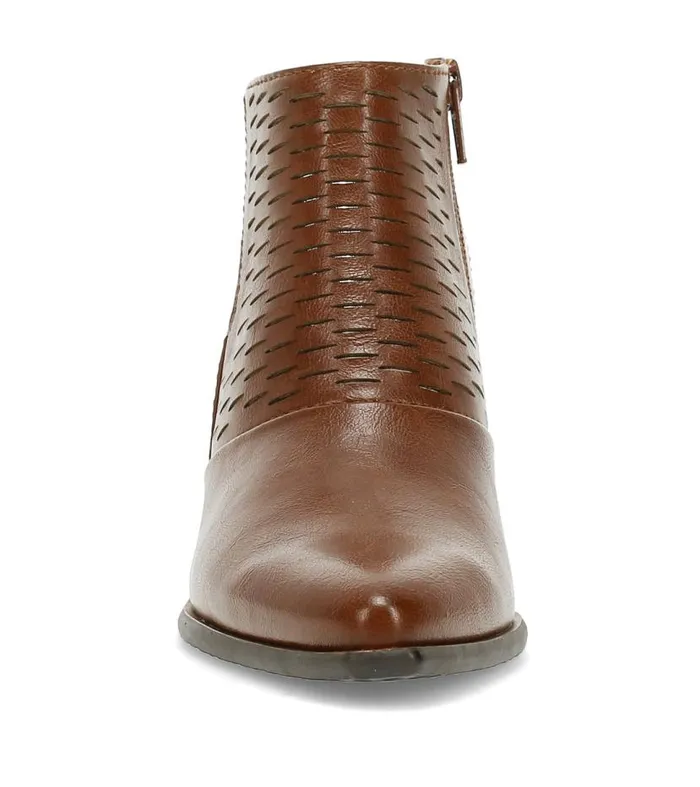 Women Baretraps Booties Yangley Block Heel Bootie Mahogany Women Baretraps Booties Yangley Block Heel Bootie Mahogany