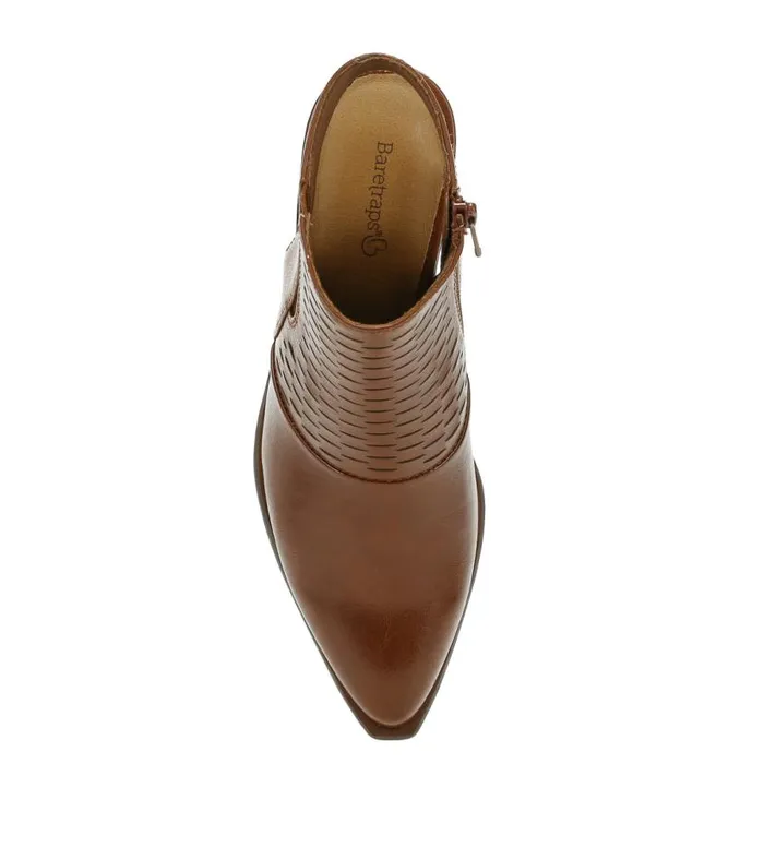 Women Baretraps Booties Yangley Block Heel Bootie Mahogany Women Baretraps Booties Yangley Block Heel Bootie Mahogany