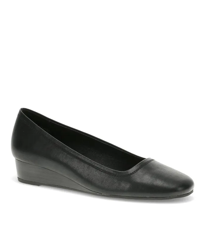 Women Baretraps Flats and Loafers Covette Wedge Slip On Black