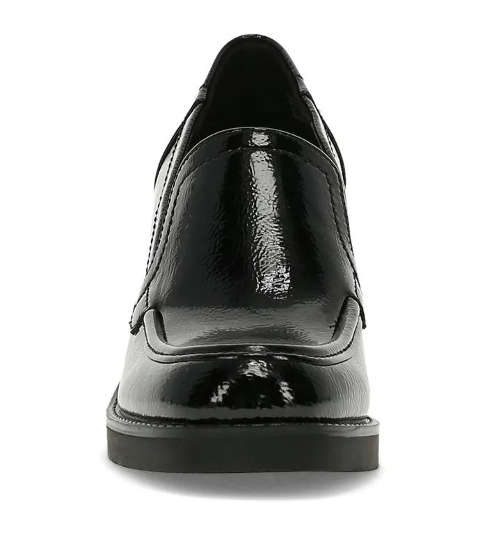 Women Baretraps Flats and Loafers Gretel Block Heel Loafer Black Patent Women Baretraps Flats and Loafers Gretel Block Heel Loafer Black Patent