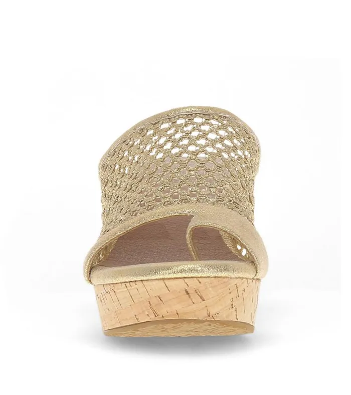 Women Baretraps Slides and Slip On Sandals Bethie Wedge Sandal Old Gold Women Baretraps Slides and Slip On Sandals Bethie Wedge Sandal Old Gold
