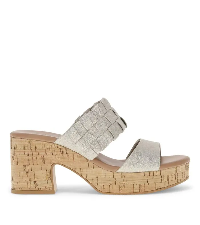 Women Baretraps Slides and Slip On Sandals Mavis Block Heel Slide Sandal Champagne Women Baretraps Slides and Slip On Sandals Mavis Block Heel Slide Sandal Champagne