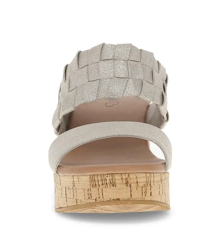 Women Baretraps Slides and Slip On Sandals Mavis Block Heel Slide Sandal Champagne Women Baretraps Slides and Slip On Sandals Mavis Block Heel Slide Sandal Champagne