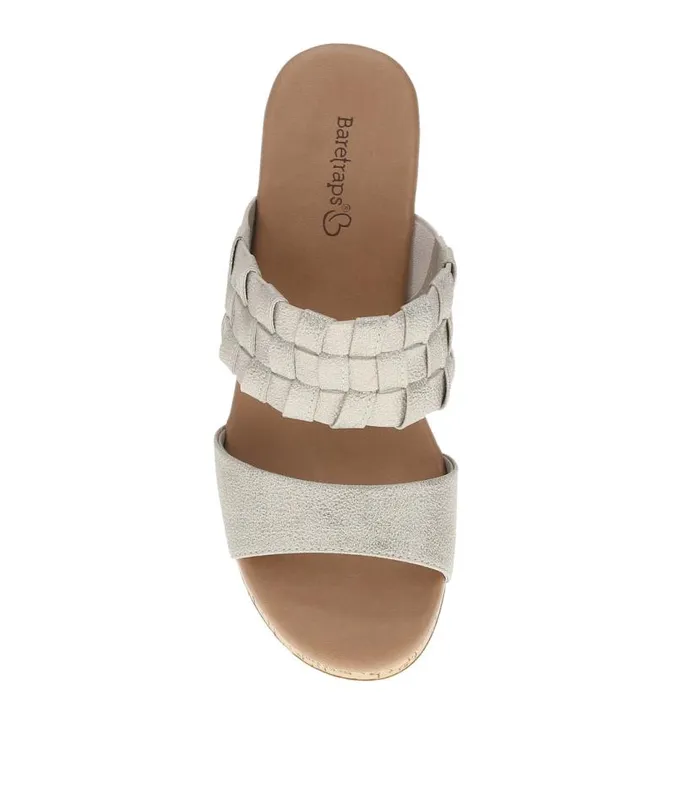 Women Baretraps Slides and Slip On Sandals Mavis Block Heel Slide Sandal Champagne Women Baretraps Slides and Slip On Sandals Mavis Block Heel Slide Sandal Champagne