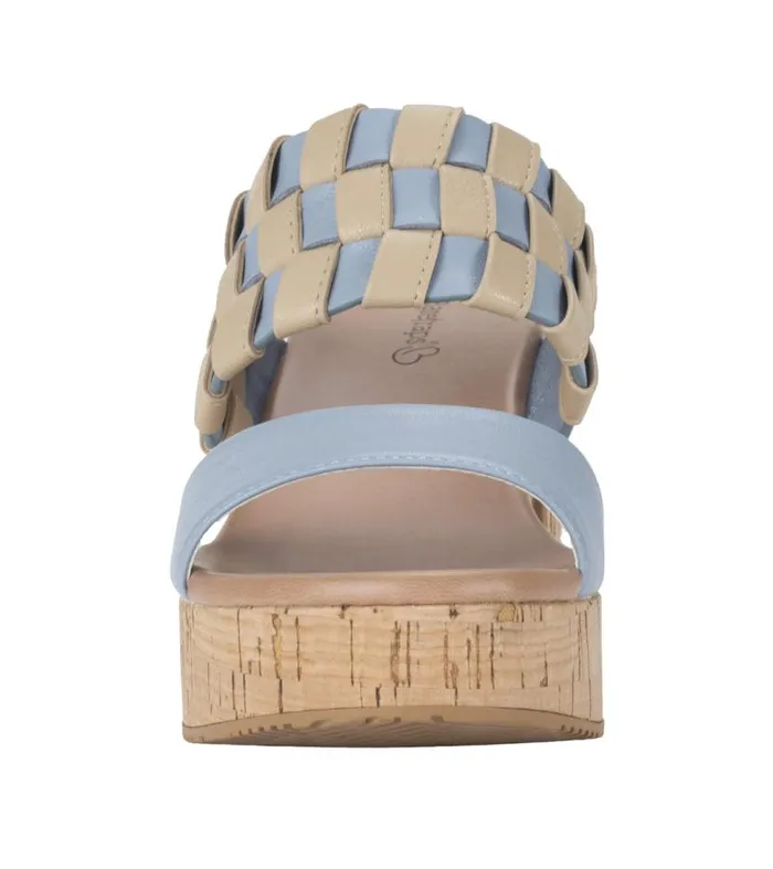 Women Baretraps Slides and Slip On Sandals Mavis Block Heel Slide Sandal Island Blue Women Baretraps Slides and Slip On Sandals Mavis Block Heel Slide Sandal Island Blue