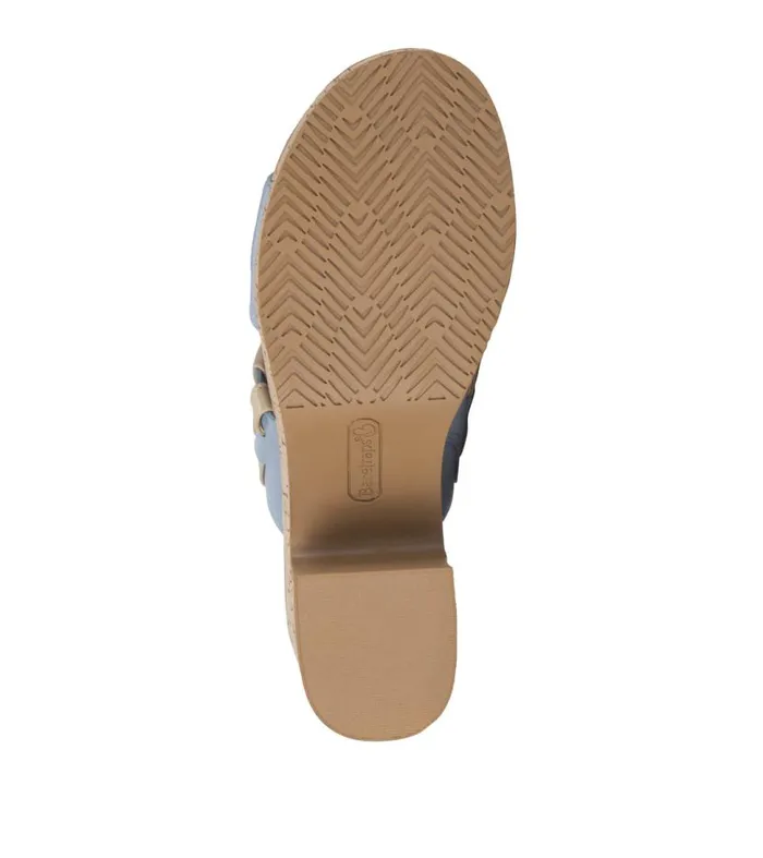 Women Baretraps Slides and Slip On Sandals Mavis Block Heel Slide Sandal Island Blue Women Baretraps Slides and Slip On Sandals Mavis Block Heel Slide Sandal Island Blue