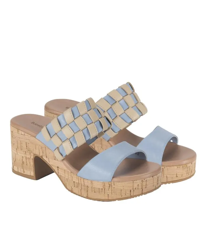 Women Baretraps Slides and Slip On Sandals Mavis Block Heel Slide Sandal Island Blue Women Baretraps Slides and Slip On Sandals Mavis Block Heel Slide Sandal Island Blue