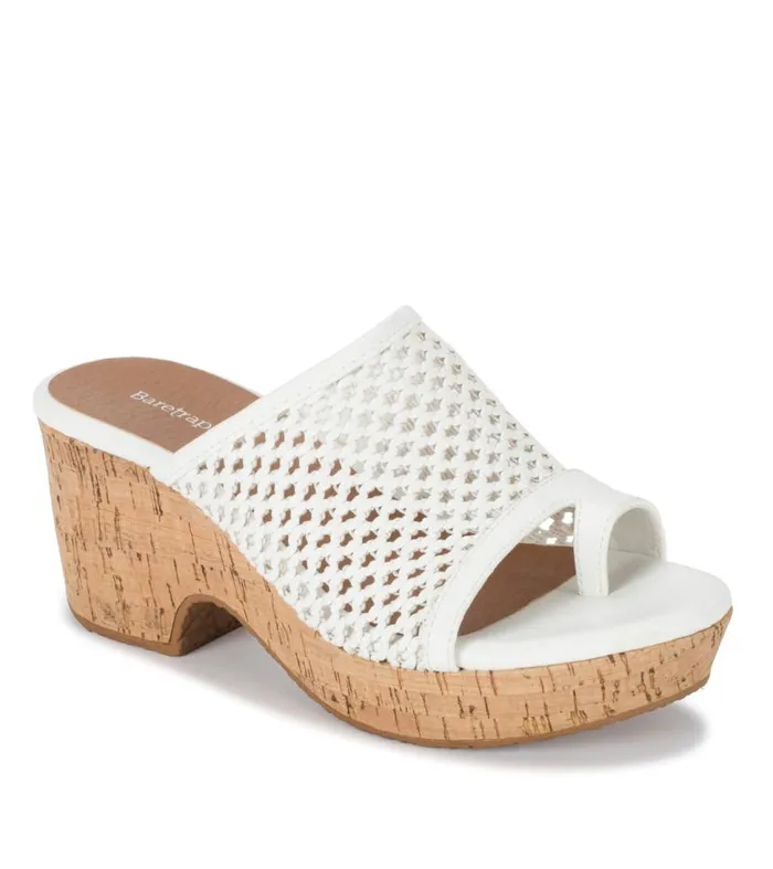 Women Baretraps Wedge Sandals Bethie Wedge Sandal White