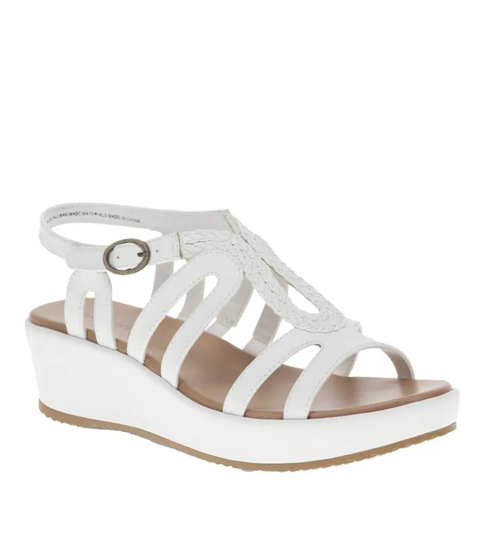 Women Baretraps Wedge Sandals Wilma Wedge Sandal White