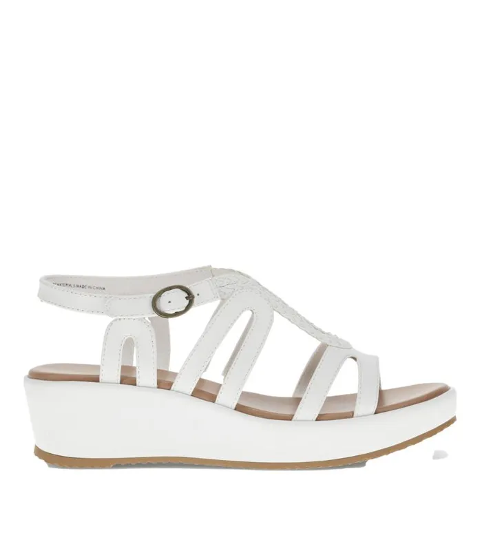 Women Baretraps Wedge Sandals Wilma Wedge Sandal White Women Baretraps Wedge Sandals Wilma Wedge Sandal White
