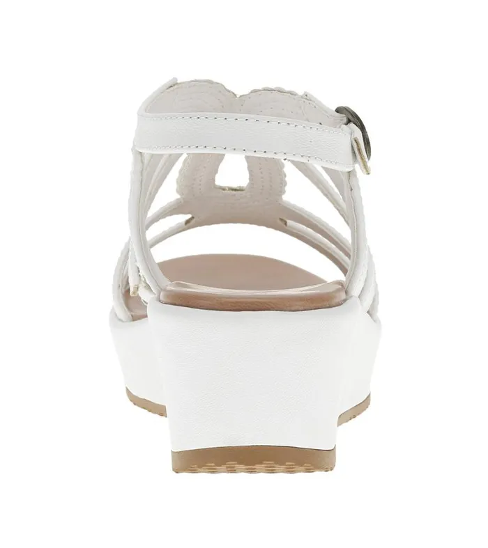 Women Baretraps Wedge Sandals Wilma Wedge Sandal White Women Baretraps Wedge Sandals Wilma Wedge Sandal White