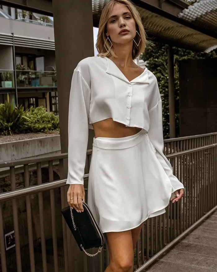Women Belle and Bloom Before You Go Skirt Set 8211 White Dresses
