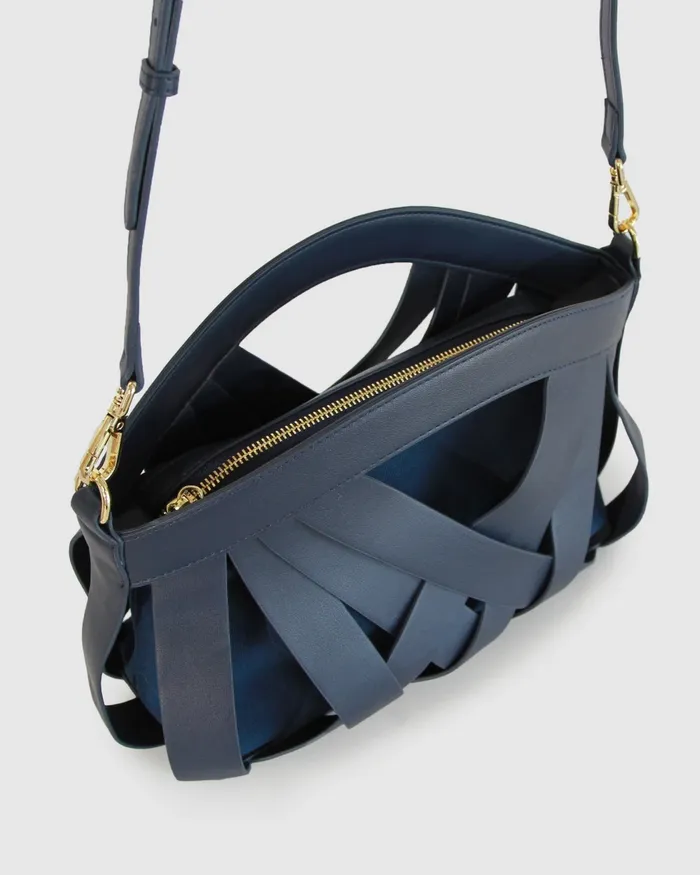 Women Belle and Bloom One More Night Crossbody Bag 8211 Navy Handbags