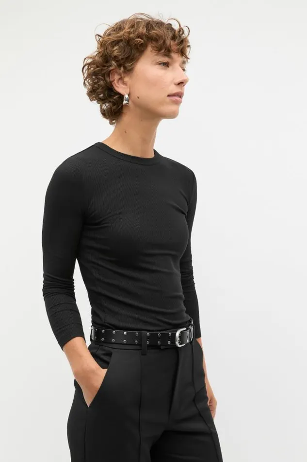 Women Belts Seed Heritage Ada Studded Belt Black