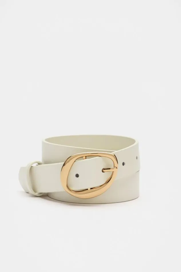 Women Belts Seed Heritage Everly Buckle Belt Cream