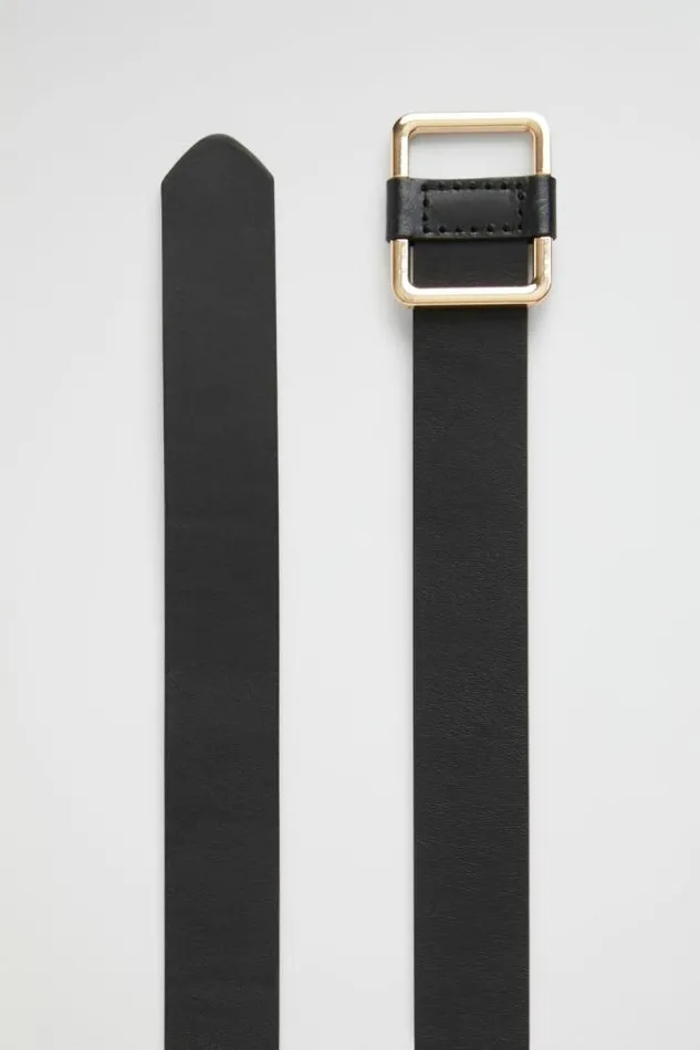 Women Belts Seed Heritage Naomi Leather Hip Belt Black