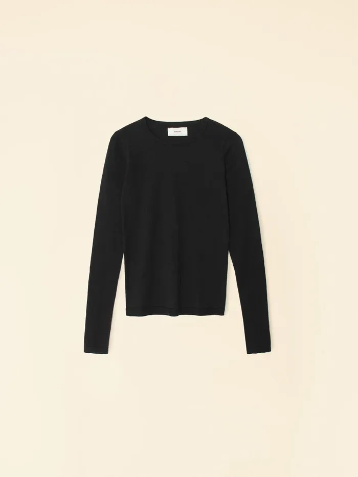 Women Black Crewe Sweater Sweaters and Jackets XRENA Women Black Crewe Sweater Sweaters and Jackets XRENA