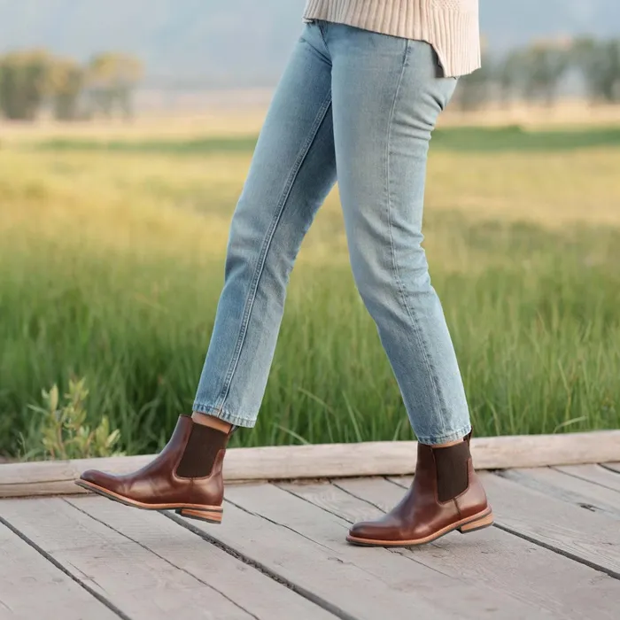 Women Carmen Chelsea Boot Brandy Nisolo Boots