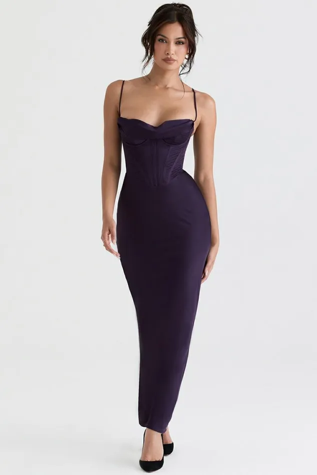 Women Charmaine Night Shade Corset Maxi Dress House Of CB Dresses Women Charmaine Night Shade Corset Maxi Dress House Of CB Dresses