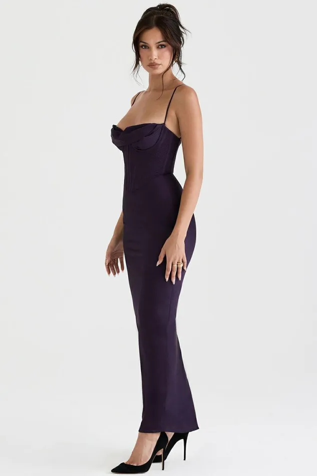 Women Charmaine Night Shade Corset Maxi Dress House Of CB Dresses Women Charmaine Night Shade Corset Maxi Dress House Of CB Dresses