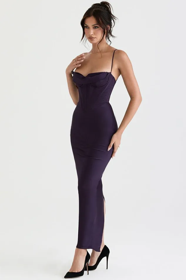 Women Charmaine Night Shade Corset Maxi Dress House Of CB Dresses Women Charmaine Night Shade Corset Maxi Dress House Of CB Dresses