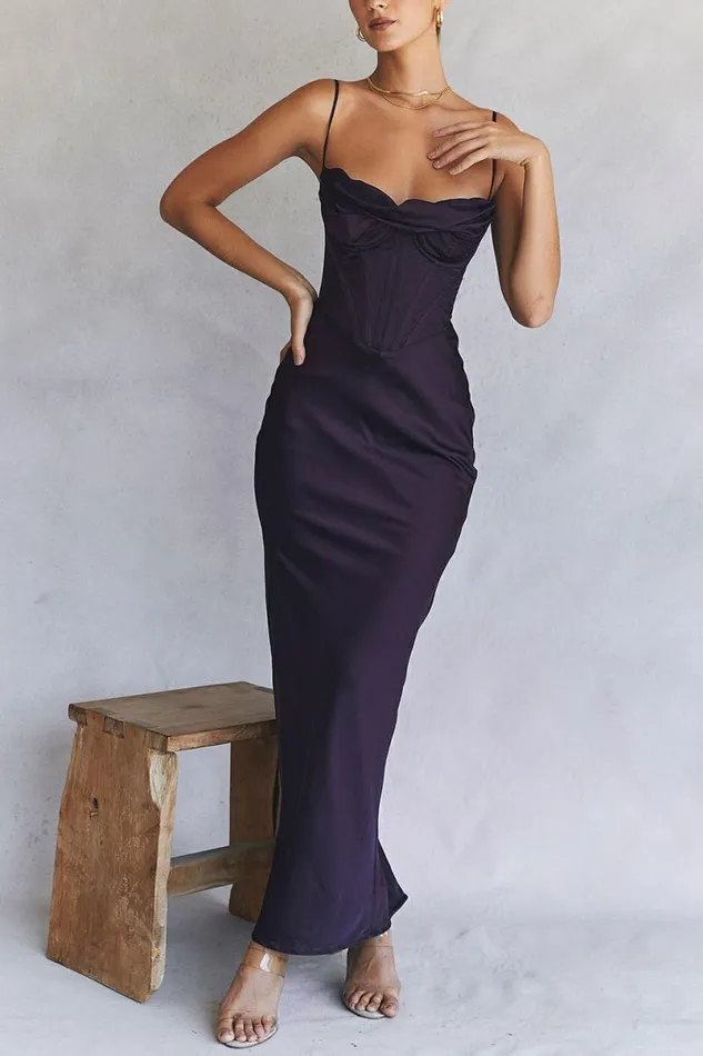 Women Charmaine Night Shade Corset Maxi Dress House Of CB Dresses Women Charmaine Night Shade Corset Maxi Dress House Of CB Dresses
