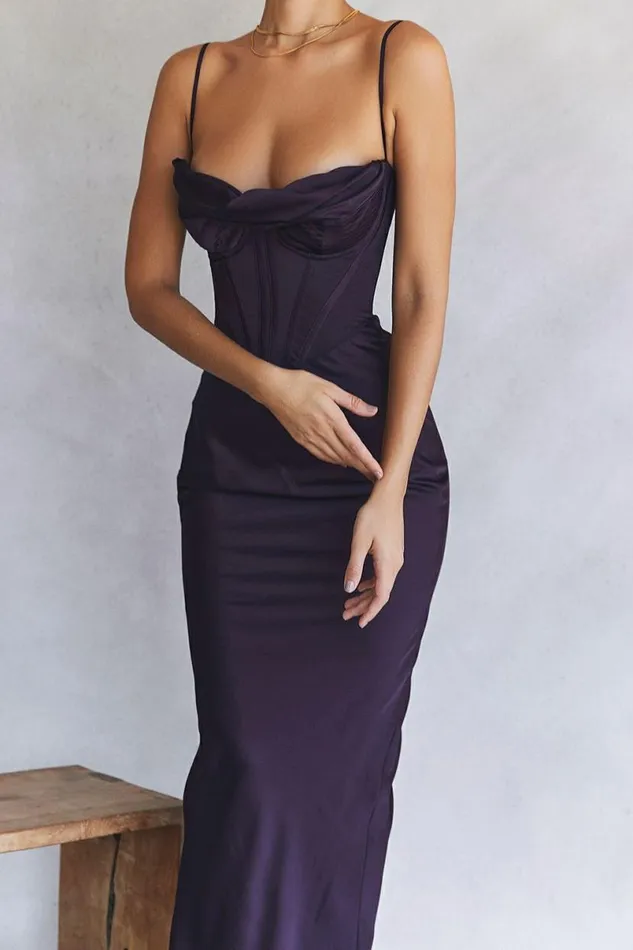 Women Charmaine Night Shade Corset Maxi Dress House Of CB Dresses Women Charmaine Night Shade Corset Maxi Dress House Of CB Dresses