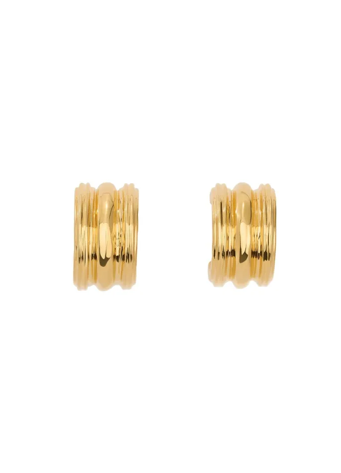 Women Christina Caruso Jewelry St John Christina Caruso Baby Triple Hoop Earring Gold