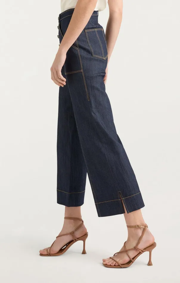Women Cinq Sept Bottoms Benji Pant Indigo