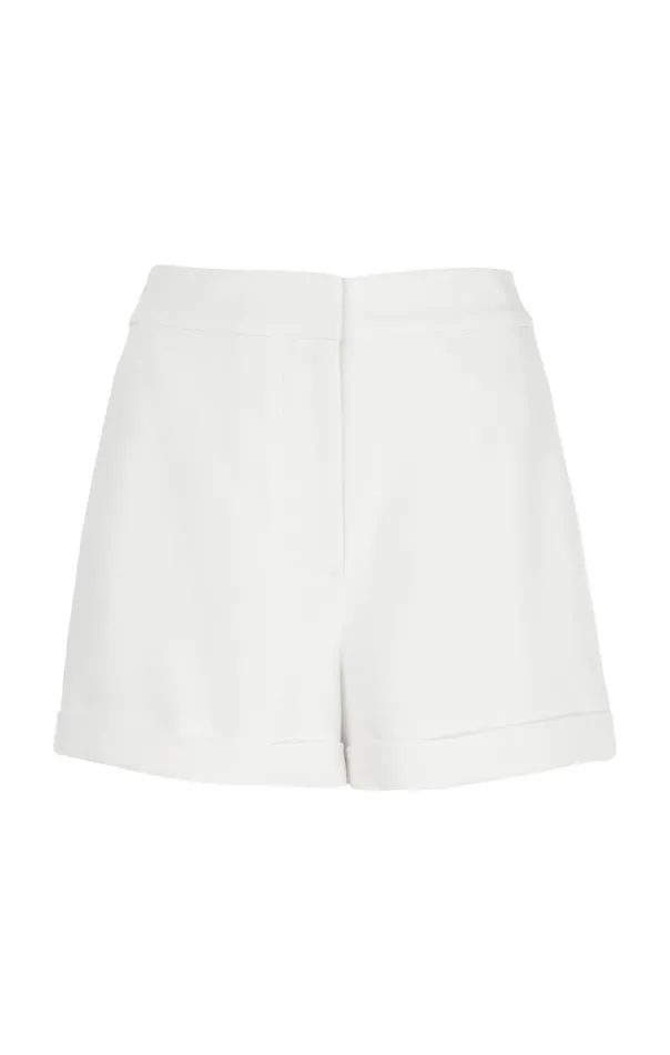 Women Cinq Sept Bottoms Crepe Elaine Short Ivory