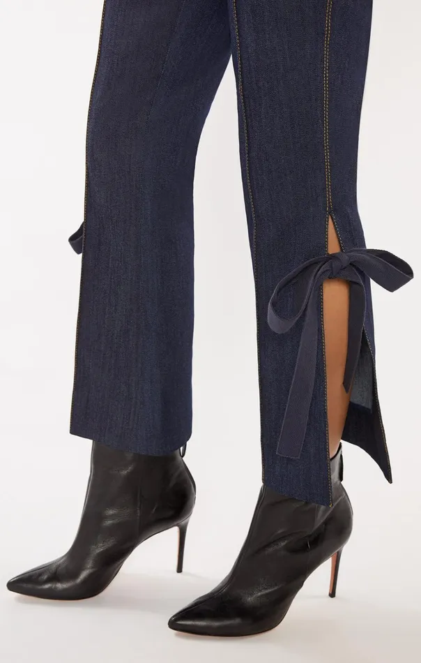 Women Cinq Sept Bottoms Denim Lou Pant Indigo