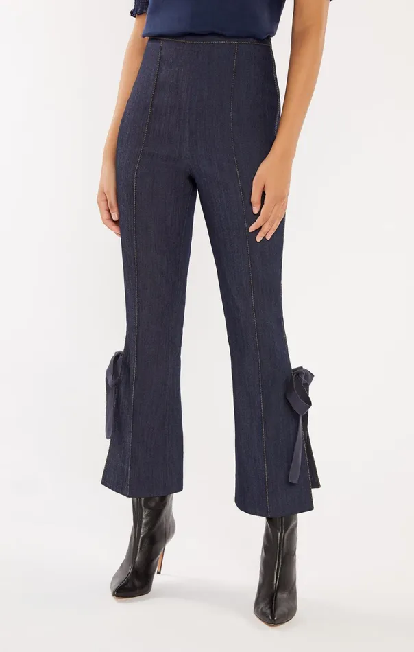Women Cinq Sept Bottoms Denim Lou Pant Indigo