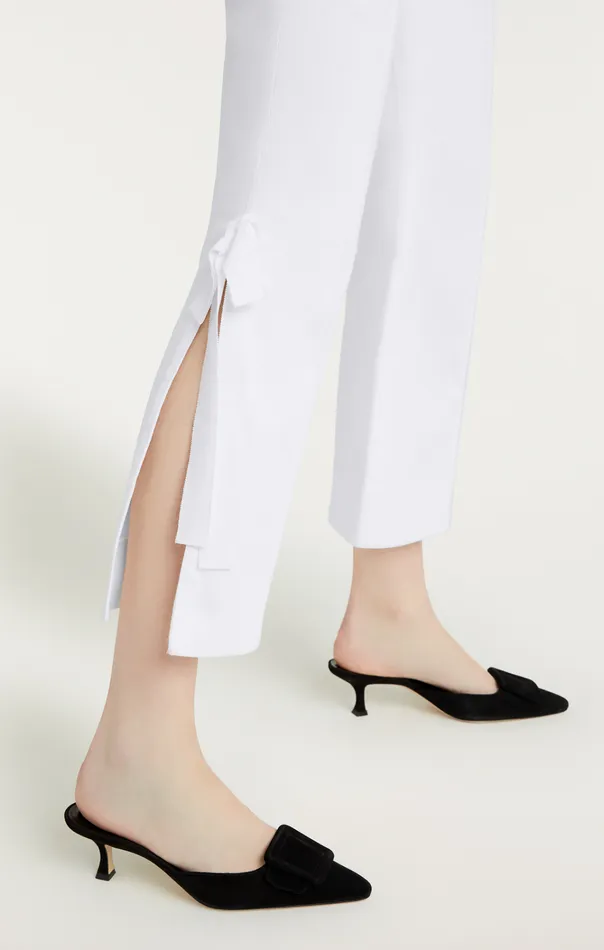 Women Cinq Sept Bottoms Denim Lou Pant White
