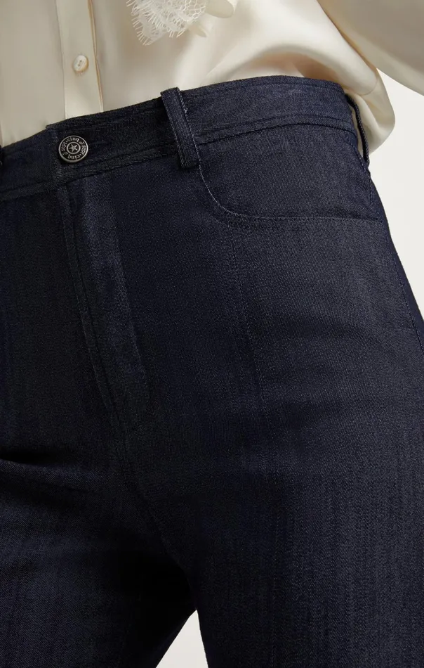 Women Cinq Sept Bottoms Leith Pant Indigo