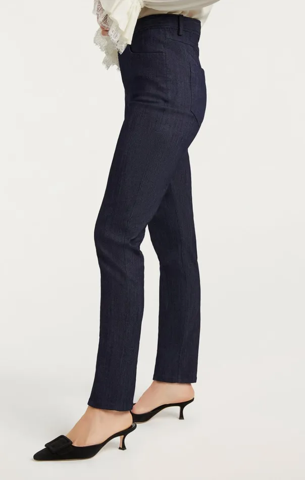 Women Cinq Sept Bottoms Leith Pant Indigo