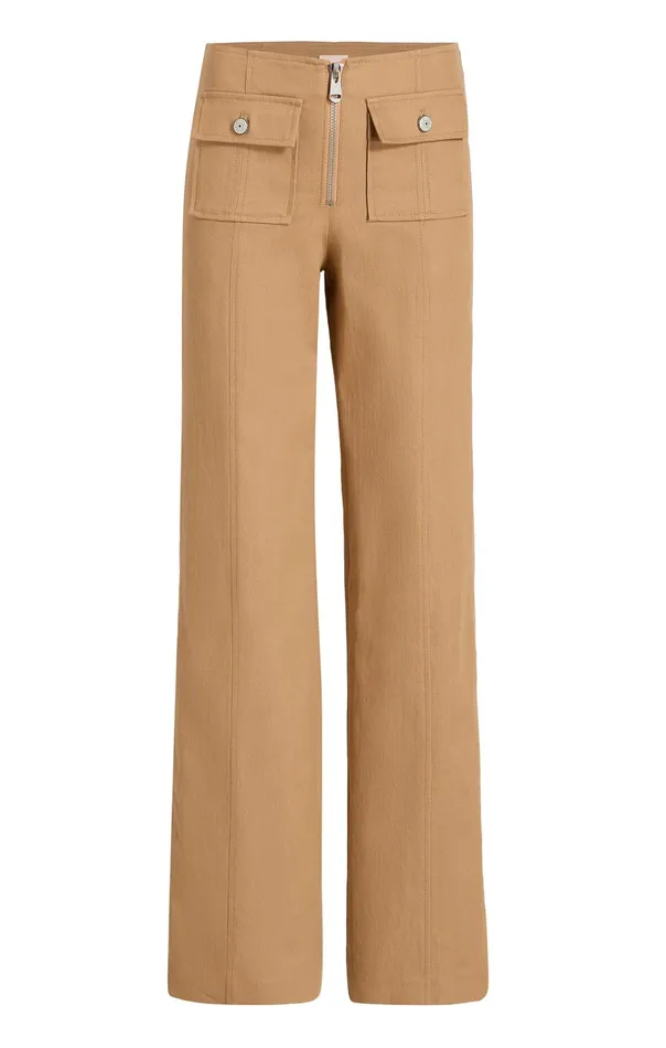 Women Cinq Sept Bottoms Long Azure Pant Sahara