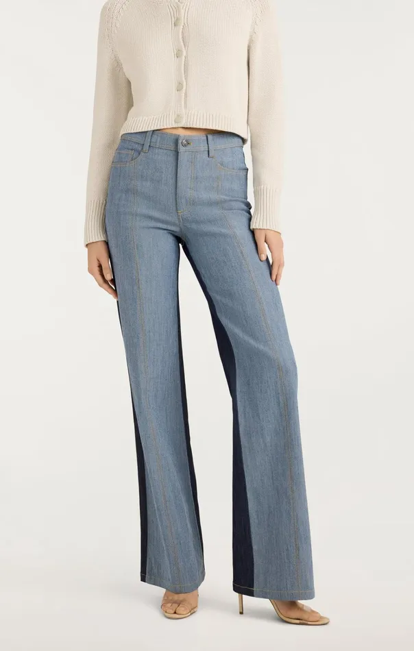 Women Cinq Sept Bottoms Verona Pant Light Indigoindigo