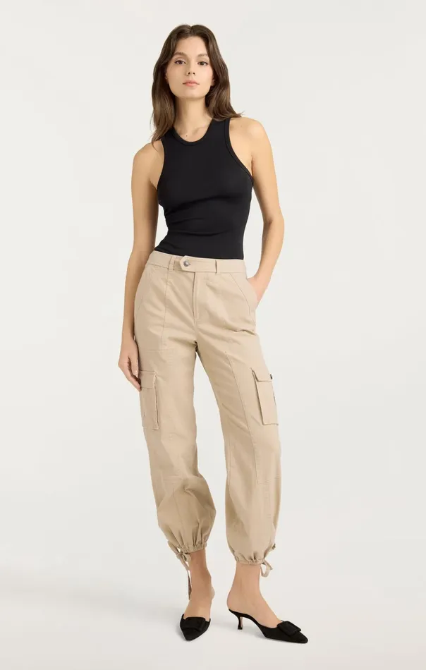 Women Cinq Sept Bottoms Zola Pant Khaki