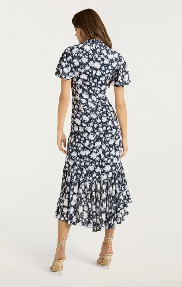 Women Cinq Sept Dresses Graphic Floral Peeta Dress Navyivory