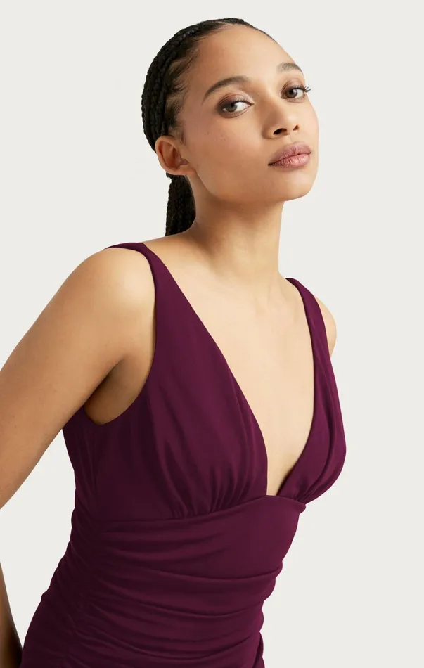 Women Cinq Sept Dresses Lacey Dress Dark Fig