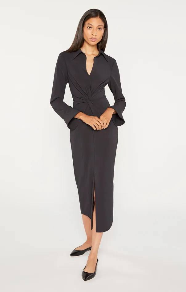Women Cinq Sept Dresses Midi Mckenna Dress Black