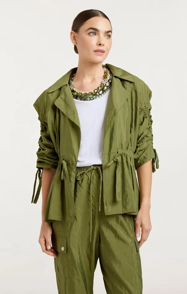 Women Cinq Sept Jackets and Blazers Emmeline Jacket Olive Green