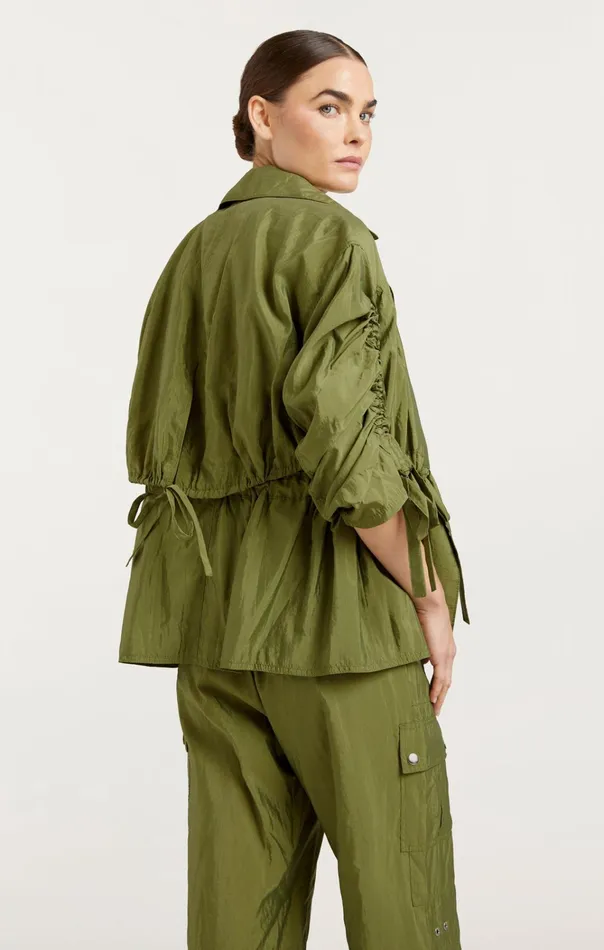 Women Cinq Sept Jackets and Blazers Emmeline Jacket Olive Green