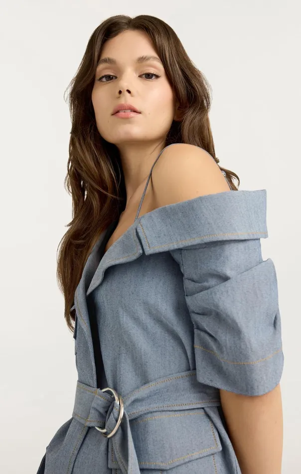Women Cinq Sept Jackets and Blazers Katie Jacket Light Indigo