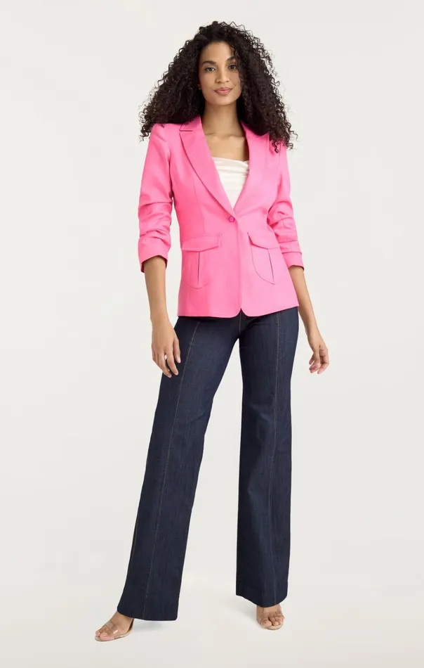 Women Cinq Sept Jackets and Blazers Louisa Blazer Electric Pink