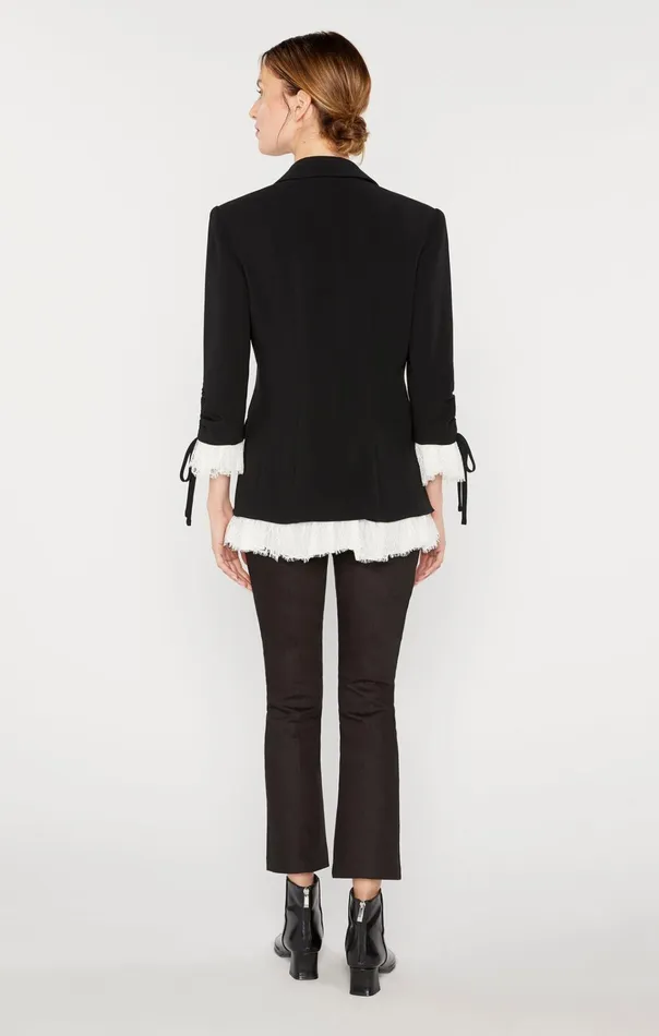 Women Cinq Sept Jackets and Blazers Roxie Blazer Blackivory