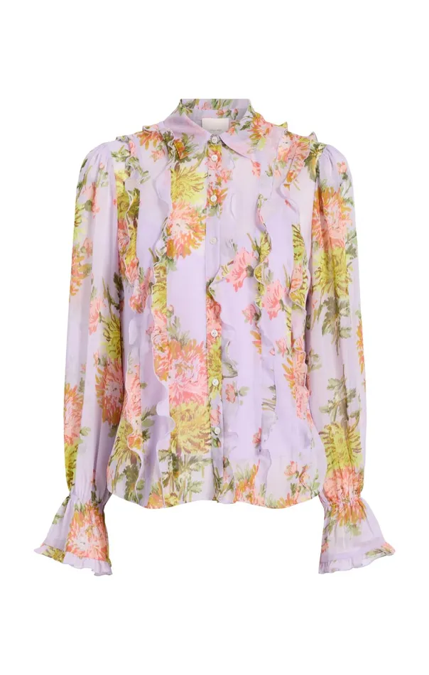 Women Cinq Sept Tops Estelle Top Lilac Multi