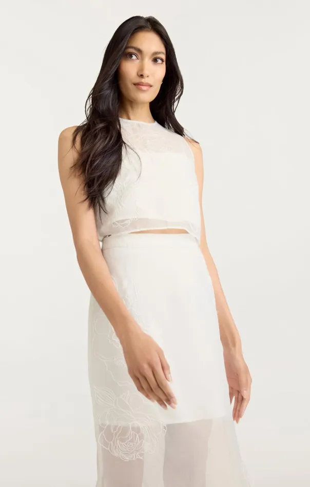 Women Cinq Sept Tops Etta Top Ivory